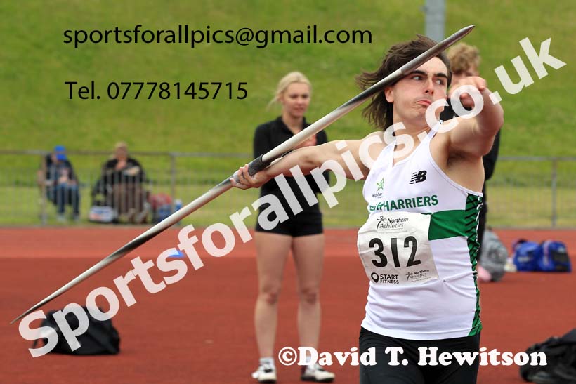 Mens under-20s javelin, 2022 Northern Senior and Under-20 Champs., Wavertree Athletics Centre, Liverpool. Photo: David T. Hewitson/Sports for All Pics